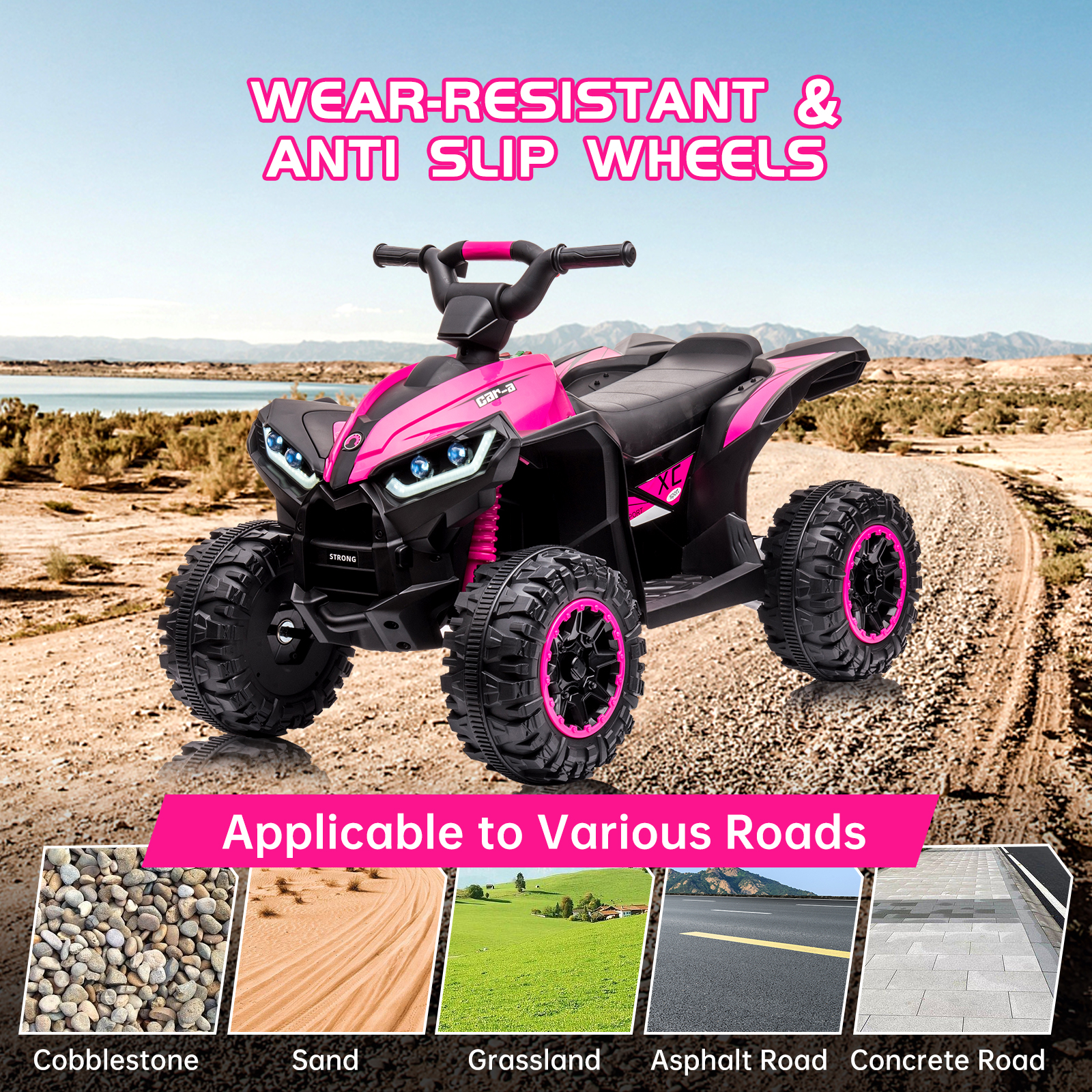 Kids Toys Quad - Kids Electric Quad Bike 12V, Electric