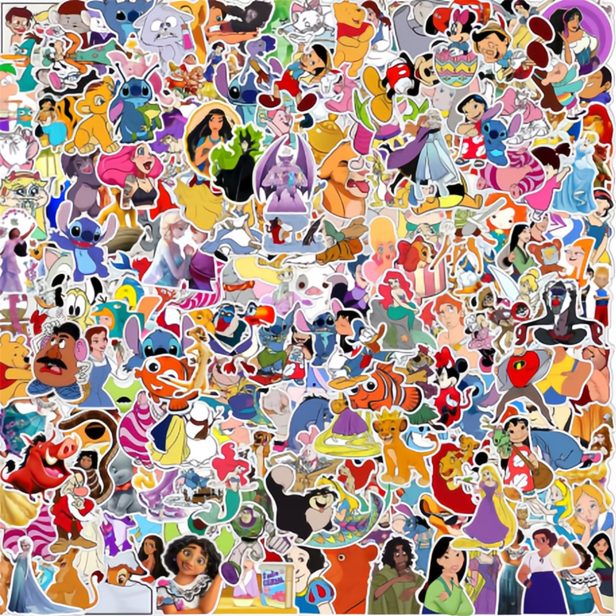 Kids Toys Laptop - 100PCS Cute Mix Cartoon Animation Stickers