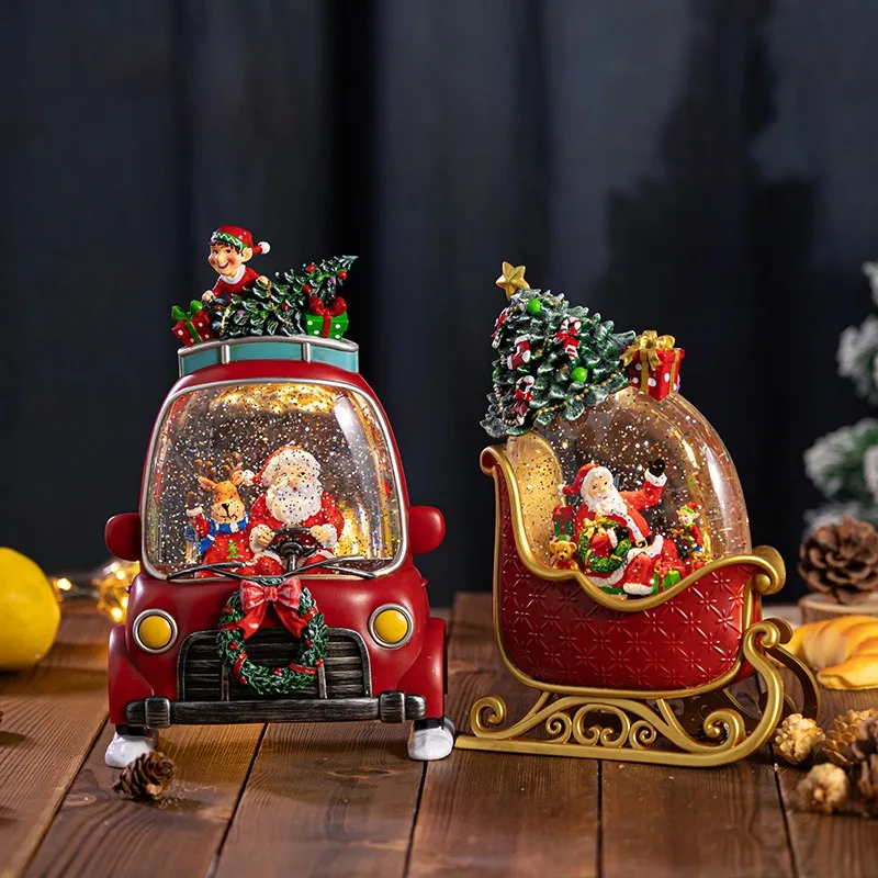 Kids Toys Cars - Santa Claus Christmas Music Box Train