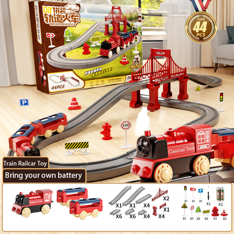 Kids Toys Supplier - 44Pcs/set Electric Train Track Sets Assembling
