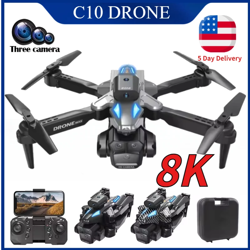 Kids Toys Videos - C10 8K HD RC Drone with