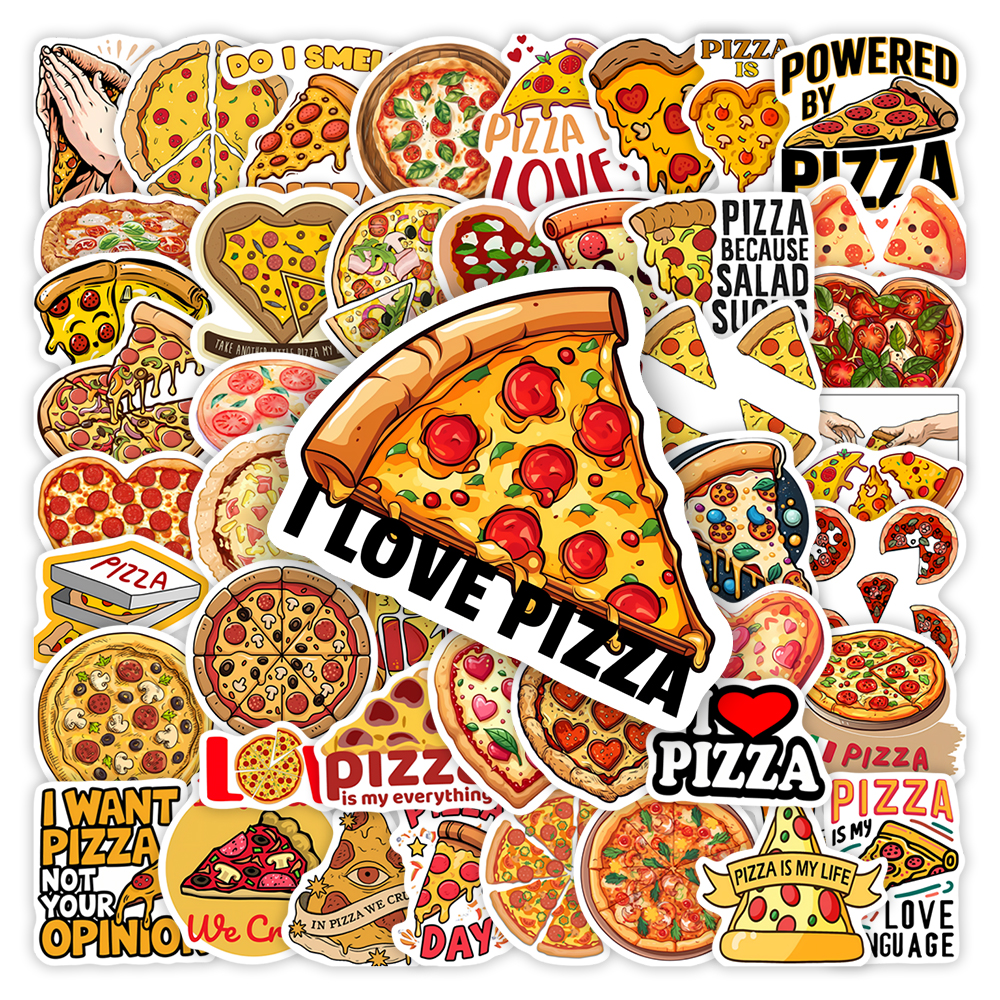 Kids Toys Laptop - 10/30/60Pcs Cute Pizza Toy Stickers DIY