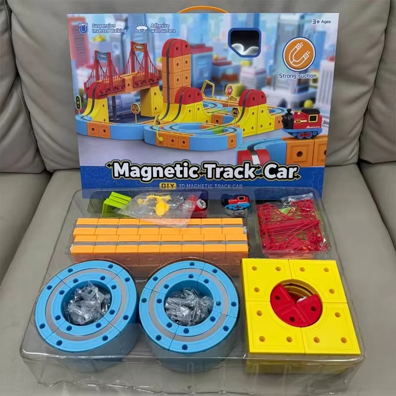 Kids Toys Supplier - 3D Magnetic Track Car Boy High-Speed