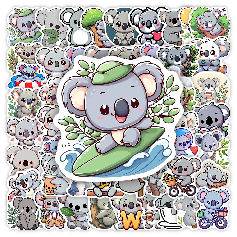 Cartoon Koala Animal Stickers  - Kids Toys Laptop บทวิจารณ์และราคา