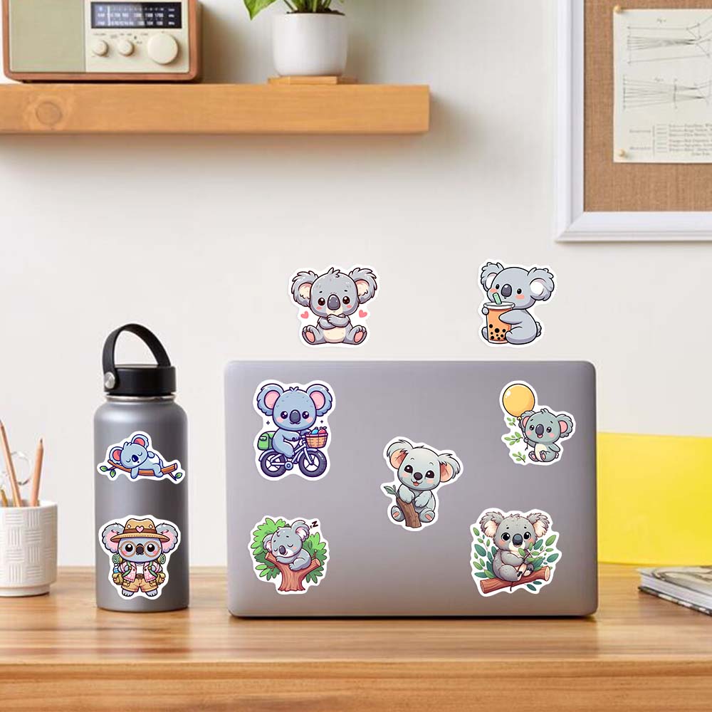 Cartoon Koala Animal Stickers  - Kids Toys Laptop บทวิจารณ์และราคา