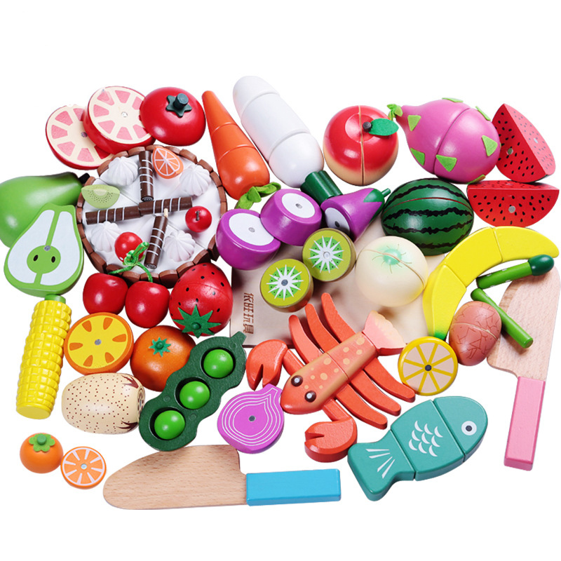 1PCS Wooden Toy Magnetic Cutti - Kids Toys Kitchen Set บทวิจารณ์และราคา