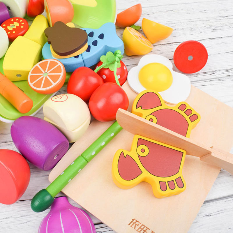 1PCS Wooden Toy Magnetic Cutti - Kids Toys Kitchen Set บทวิจารณ์และราคา