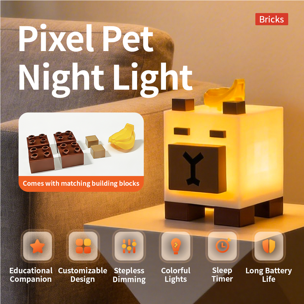 Capybara Pixel Pet Night Light - Kids Toys Bd บทวิจารณ์และราคา