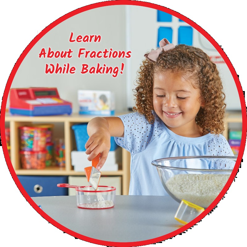 Rainbow Fraction Measuring Cup - Kids Toys Kitchen Set บทวิจารณ์และราคา