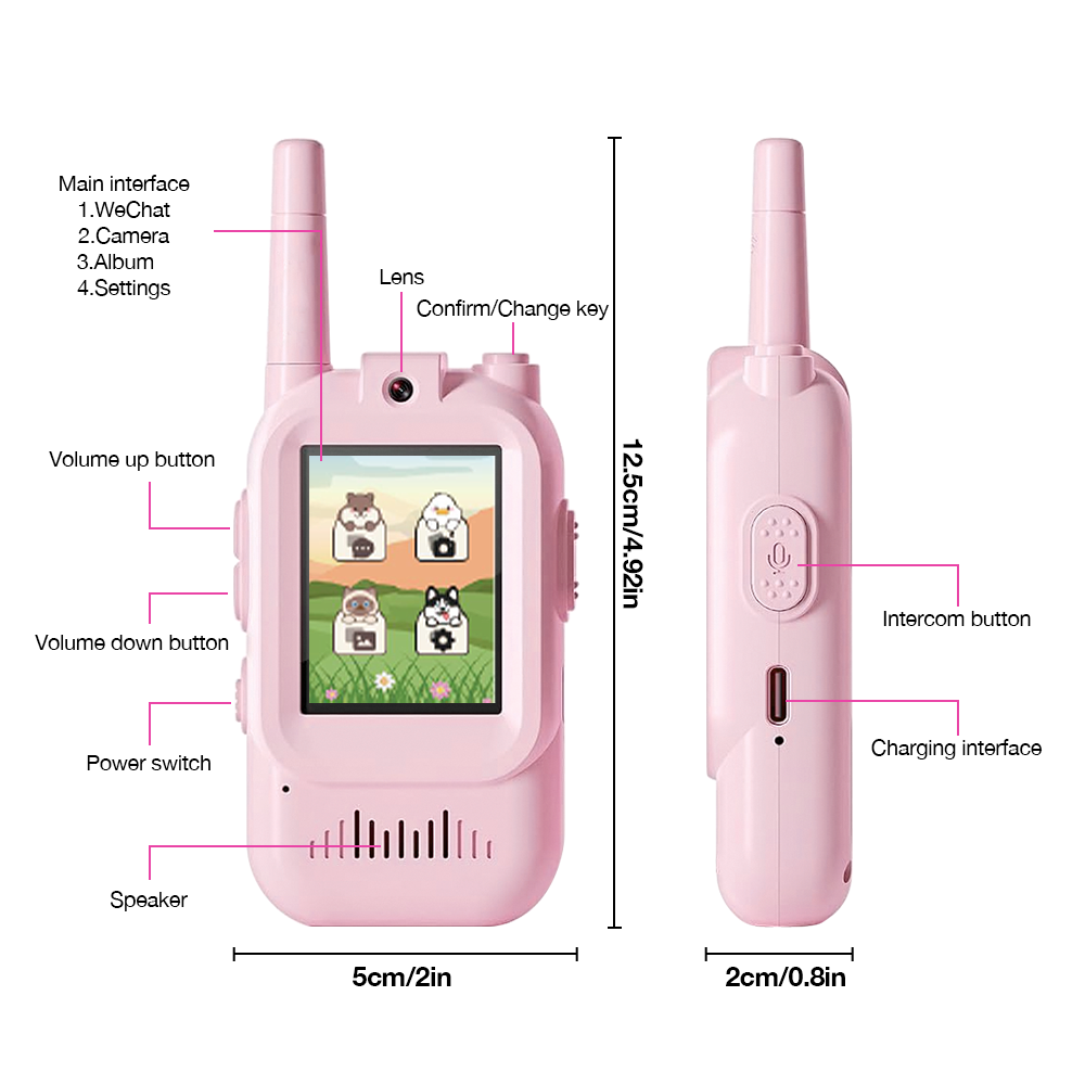 Kids Rechargeable Video Walkie - Kids Toys Videos บทวิจารณ์และราคา