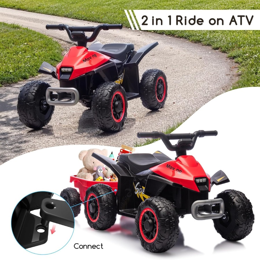 Kids Ride On Toys,6V Kids ATV  - Kids Toys Quad บทวิจารณ์และราคา
