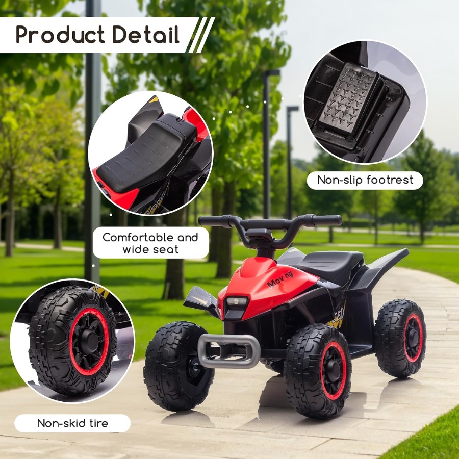 Kids Ride On Toys,6V Kids ATV  - Kids Toys Quad บทวิจารณ์และราคา