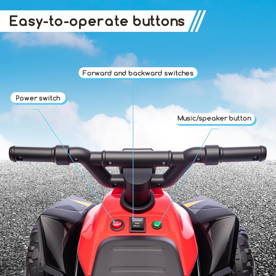 Kids Ride On Toys,6V Kids ATV  - Kids Toys Quad บทวิจารณ์และราคา