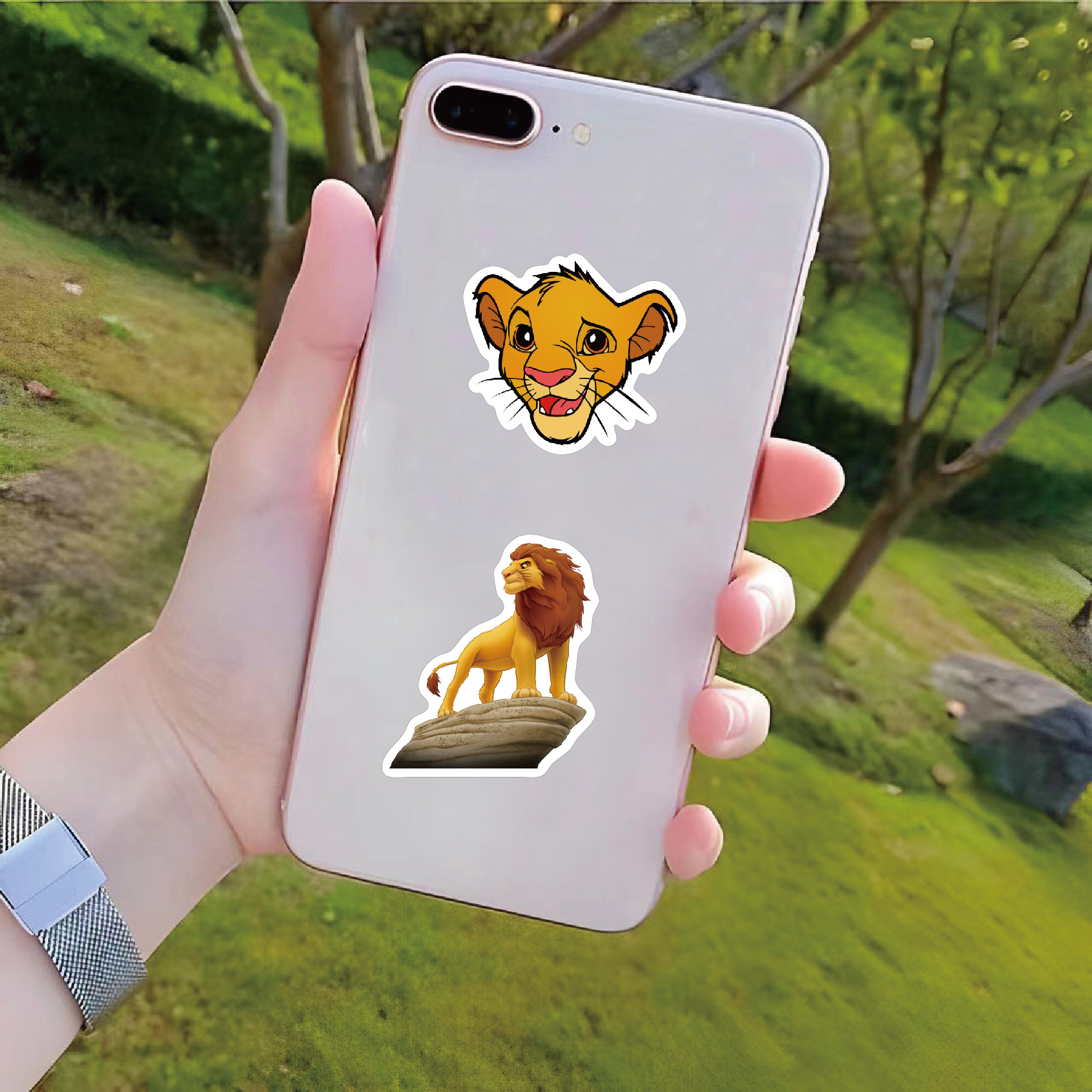 Cute lion Party Stickers Carto - Kids Toys Laptop บทวิจารณ์และราคา