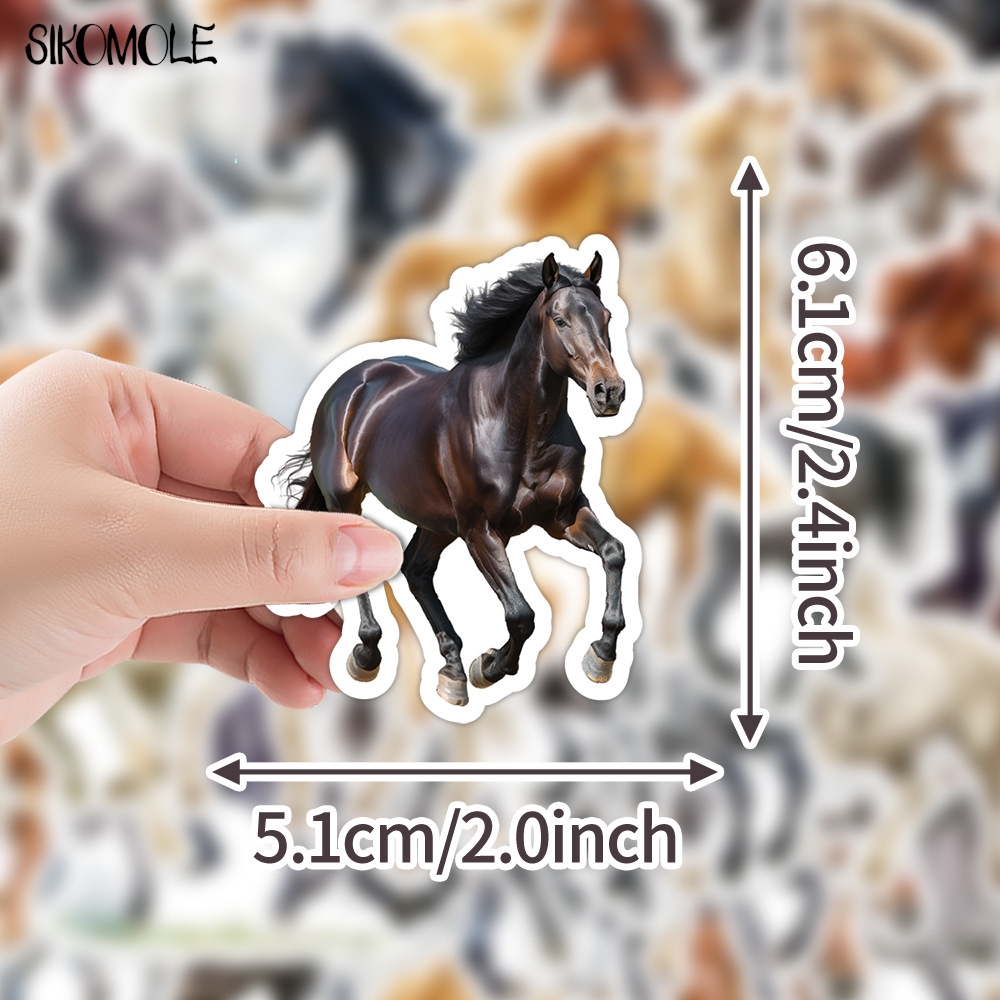 10/30/50PCS Watercolor Horse C - Kids Toys Horse บทวิจารณ์และราคา