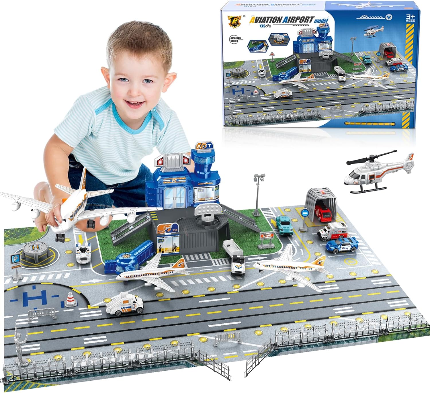 Children's Airport Scene Toy S - Kids Toys Cars บทวิจารณ์และราคา