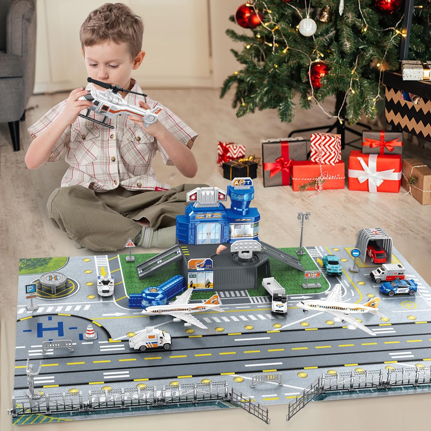 Children's Airport Scene Toy S - Kids Toys Cars บทวิจารณ์และราคา