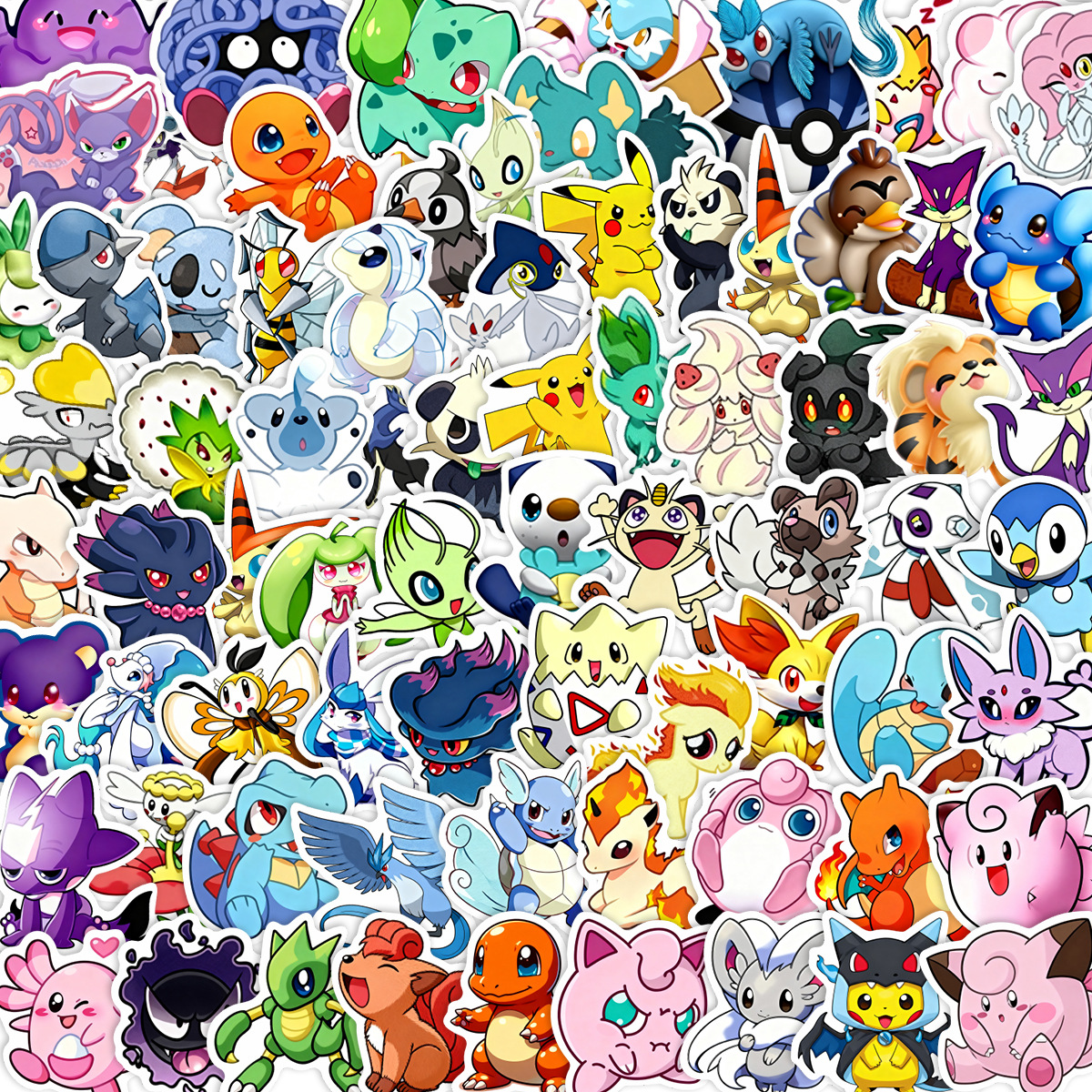100/200pcs Pokemon Anime Stick - Kids Toys Laptop บทวิจารณ์และราคา