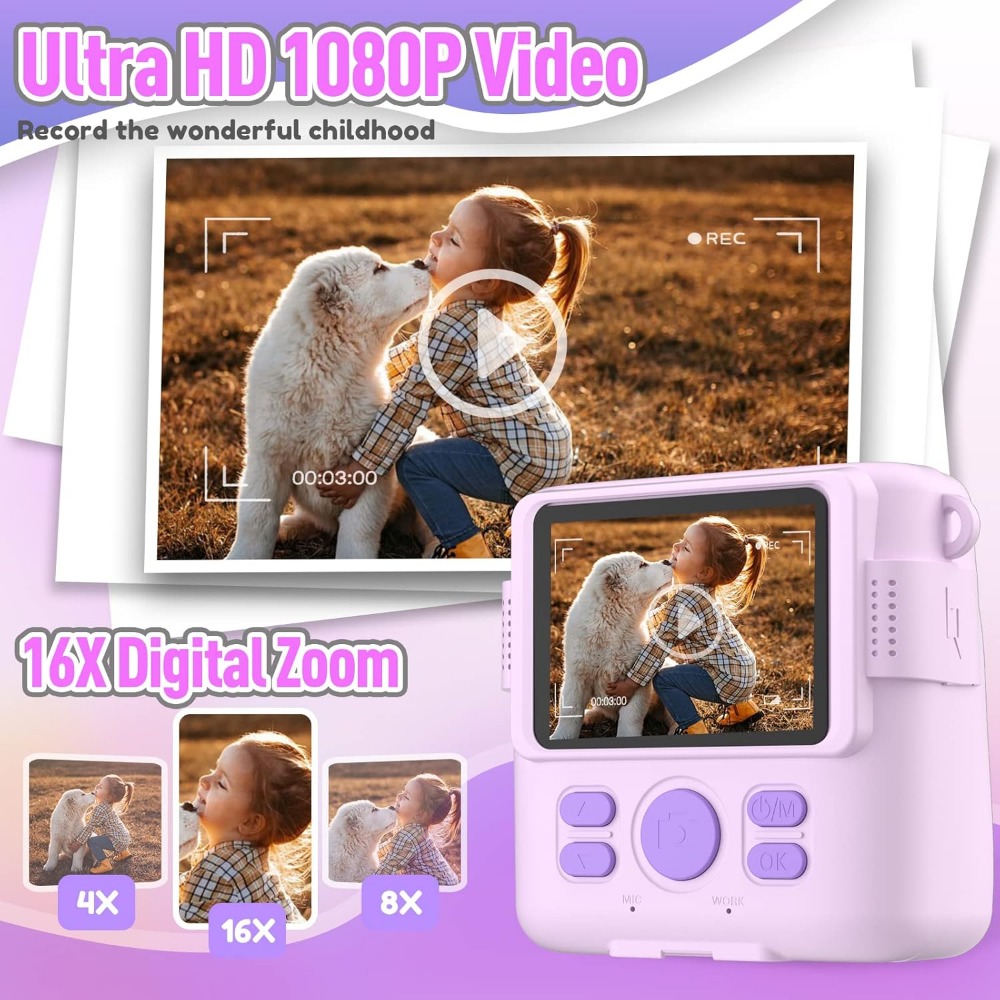 Instant Print Camera for Kids, - Kids Toys Videos บทวิจารณ์และราคา