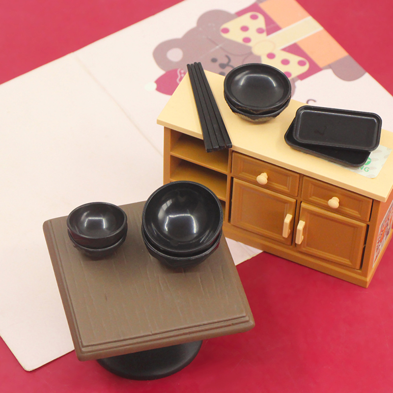 1 set 1:6 1:12 Dollhouse Minia - Kids Toys Kitchen Set บทวิจารณ์และราคา
