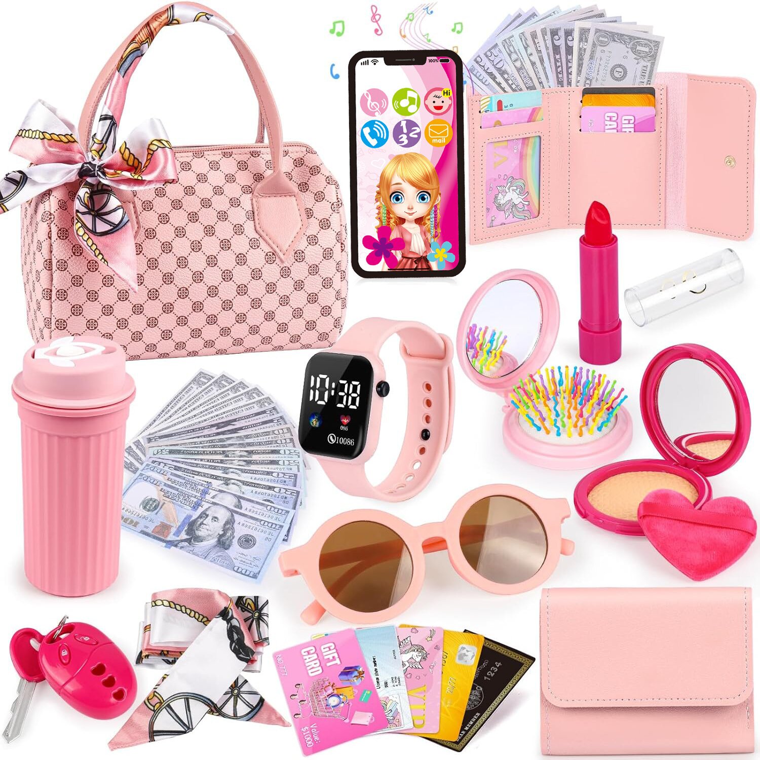 32PCS Play Purse Toddler Girls - Top Kids Xmas Toys บทวิจารณ์และราคา