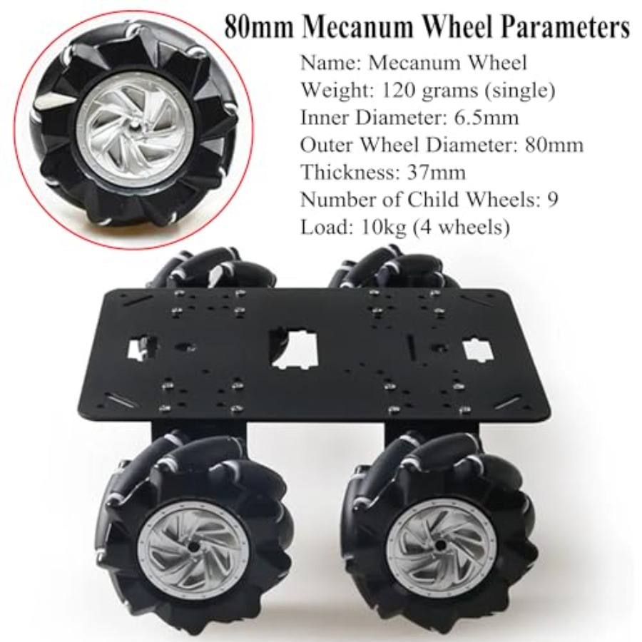 Omnidirectional 80mm mecanum w - Remote Control Car บทวิจารณ์และราคา