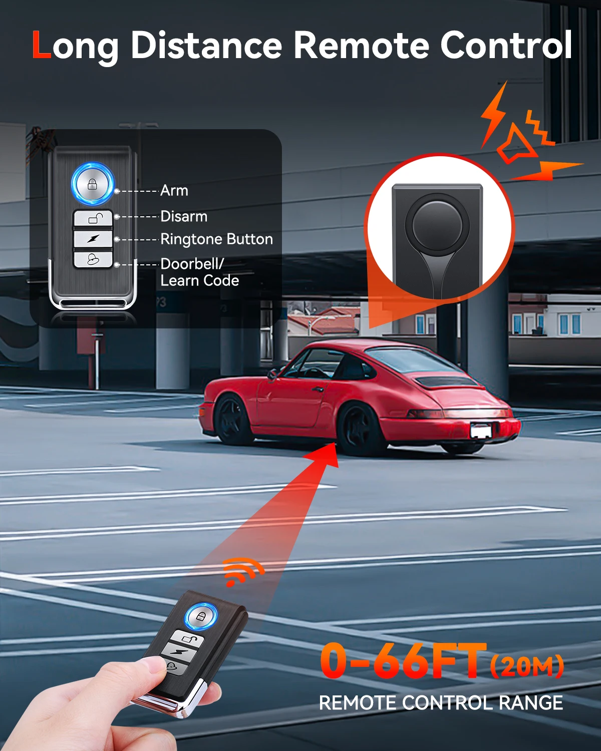 Extractme RV Alarm 108dB Car V - Remote Control Car บทวิจารณ์และราคา