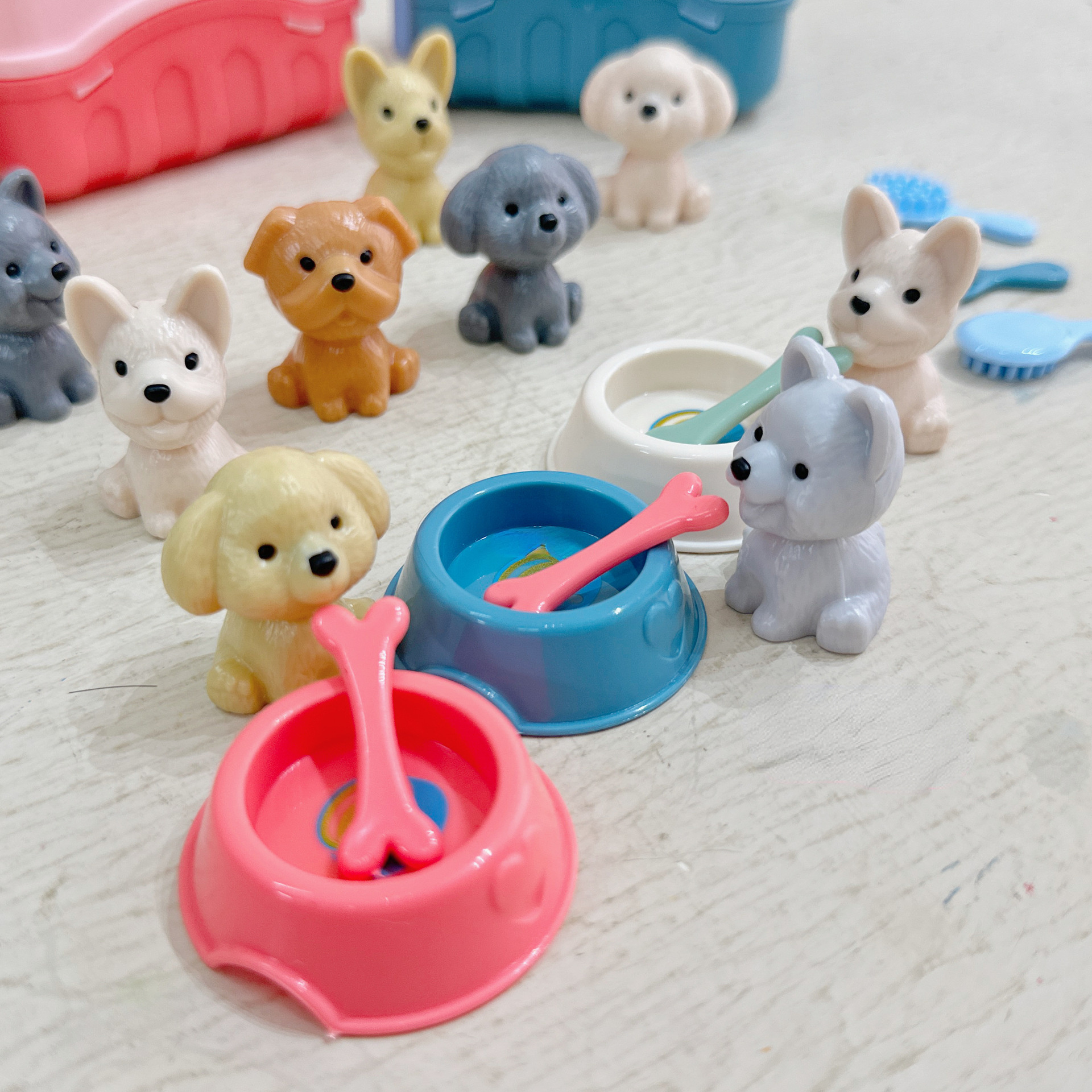 8pcs/set Pretend Play Pet Hous - Kids Toys Dog บทวิจารณ์และราคา