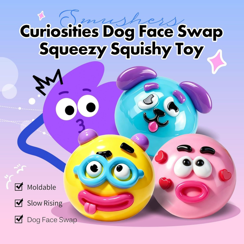 Smushers Squishy Dog Face Swap - Kids Toys Dog บทวิจารณ์และราคา