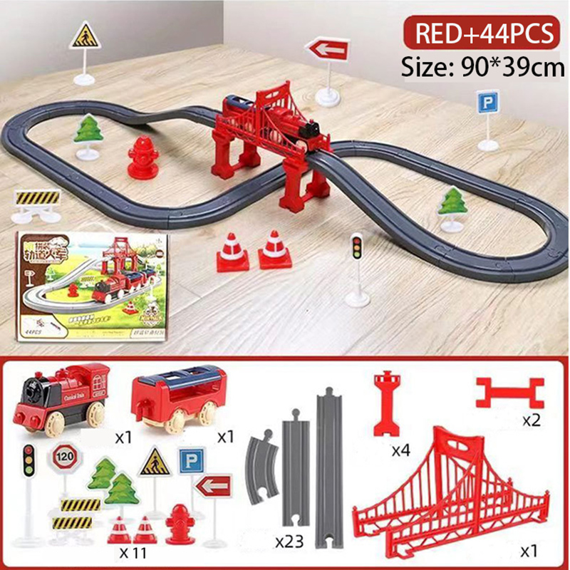 44Pcs/set Electric Train Track - Kids Toys Supplier บทวิจารณ์และราคา
