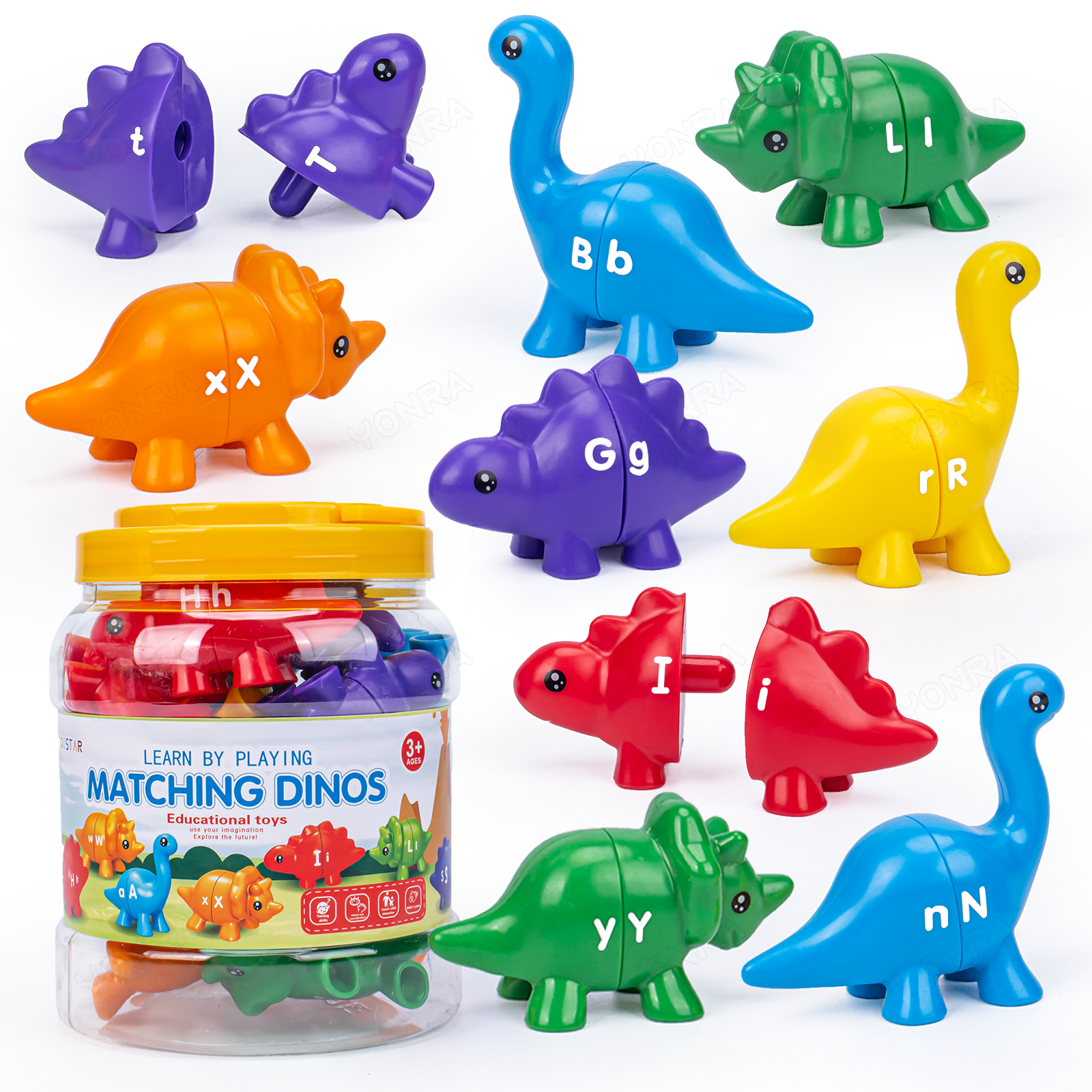 Matching Dinosaur Toy With sto - Kids Toys Videos บทวิจารณ์และราคา