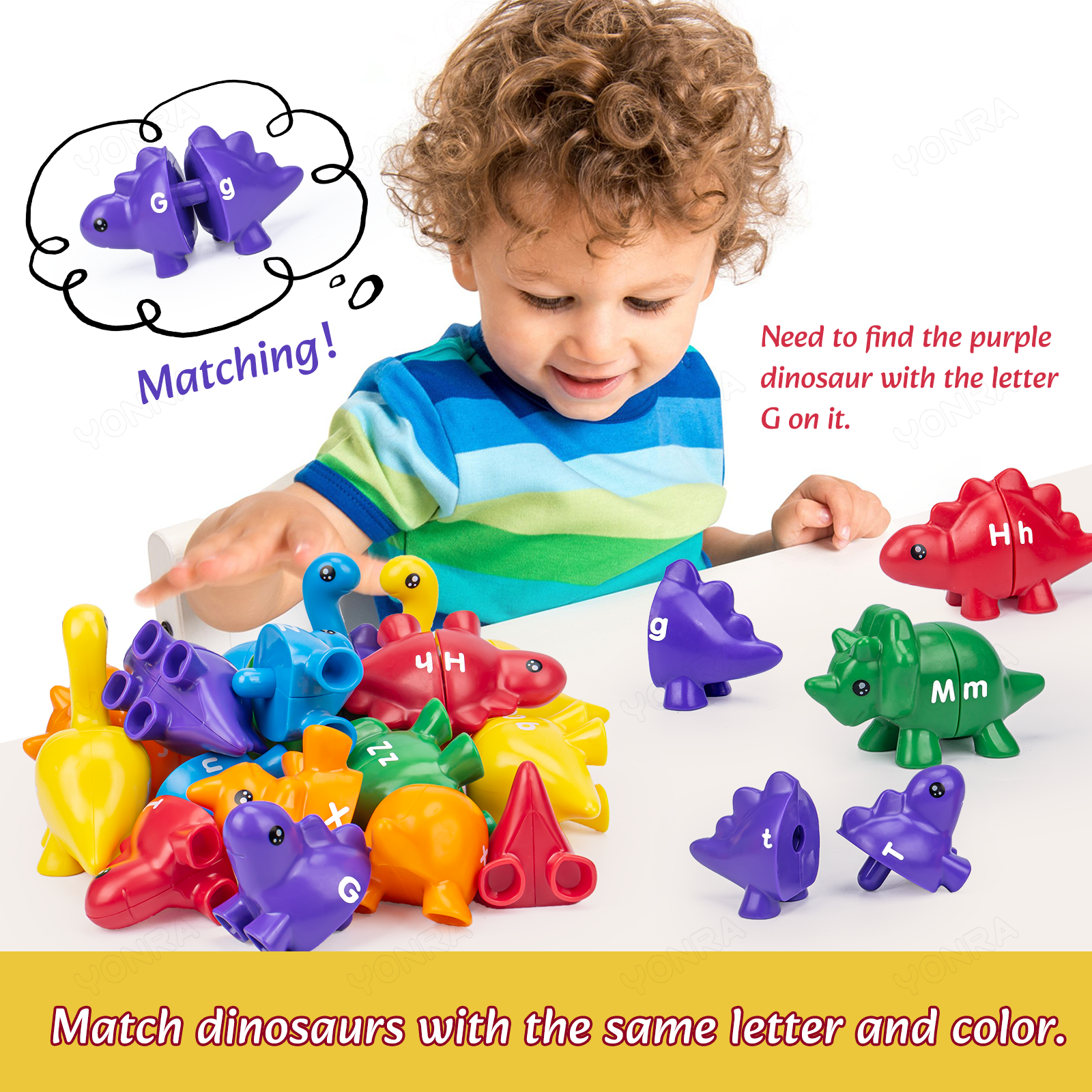 Matching Dinosaur Toy With sto - Kids Toys Videos บทวิจารณ์และราคา