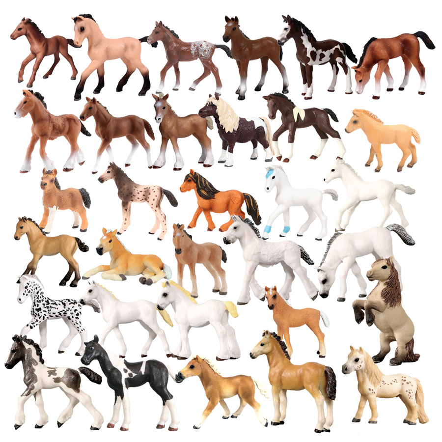 Horse Figurine Farm Animals Po - Kids Toys Horse บทวิจารณ์และราคา