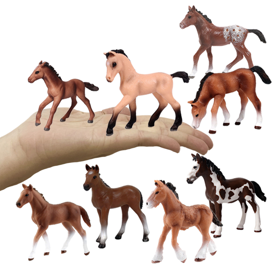 Horse Figurine Farm Animals Po - Kids Toys Horse บทวิจารณ์และราคา