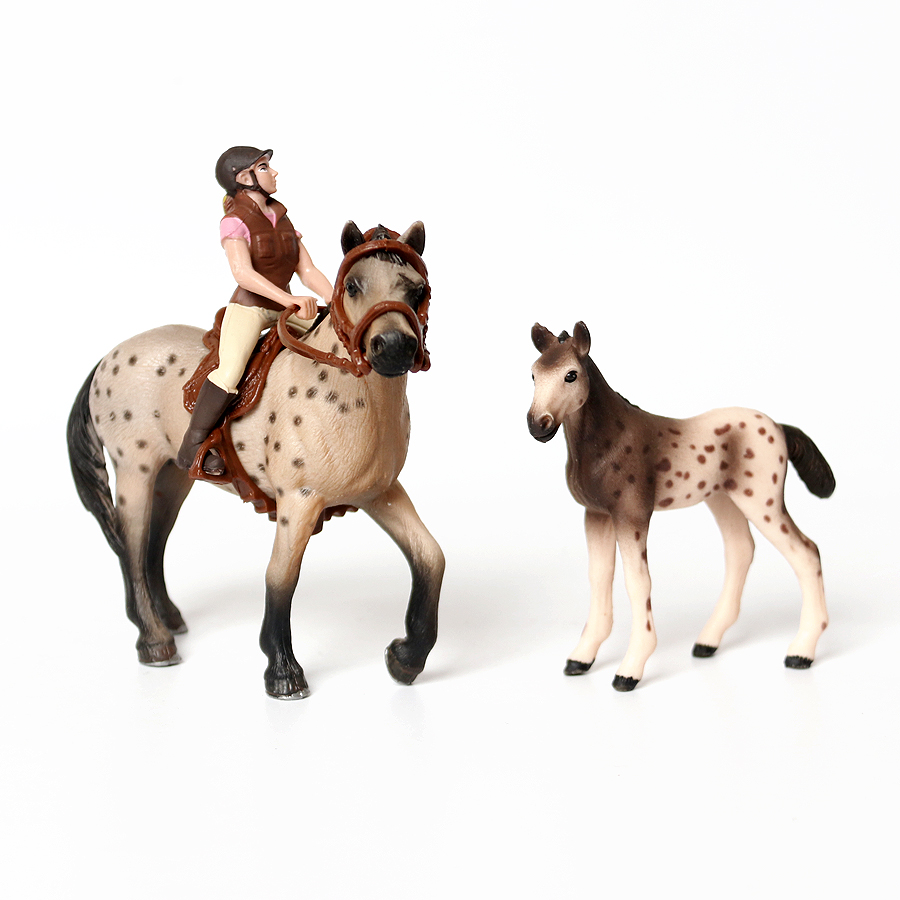 Realistic Trakehner Knabstrupp - Kids Toys Horse บทวิจารณ์และราคา