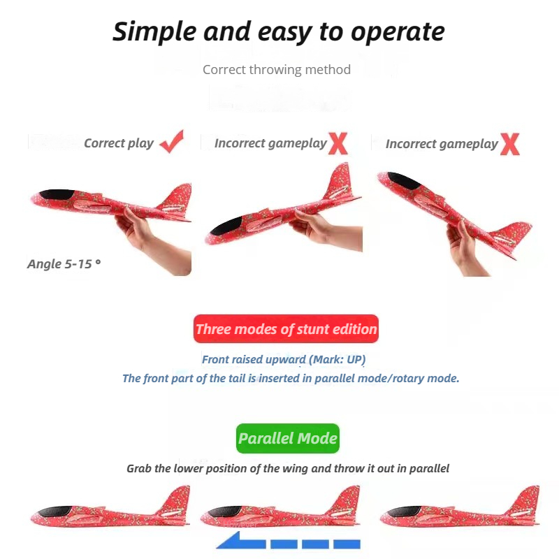 48cm Large Foam Airplane Child - Kids Toys Supplier บทวิจารณ์และราคา