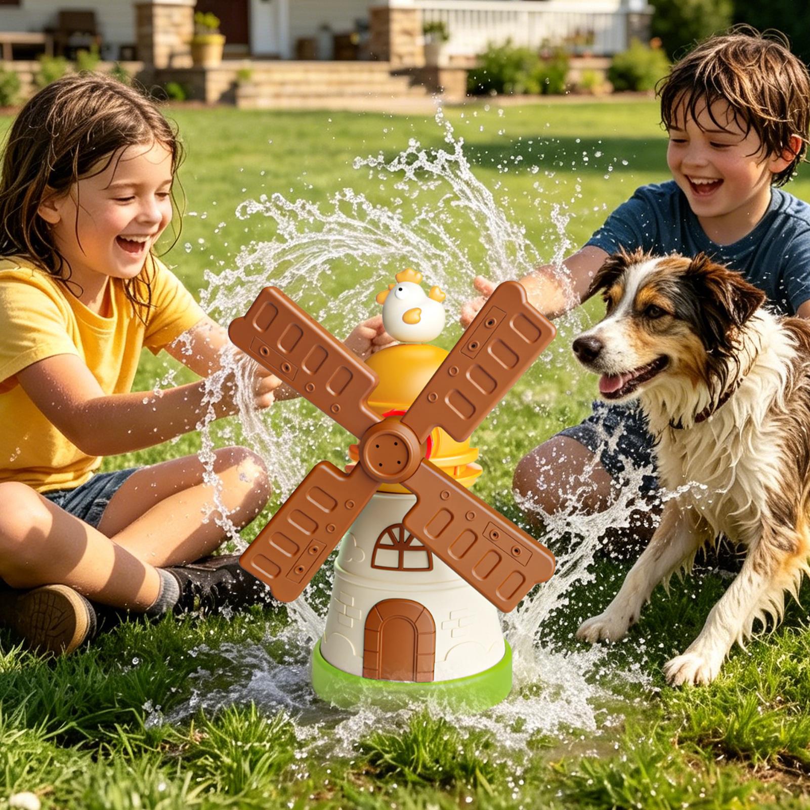 Kids Windmill Sprinkler Rotati - Kids Yard Toys บทวิจารณ์และราคา