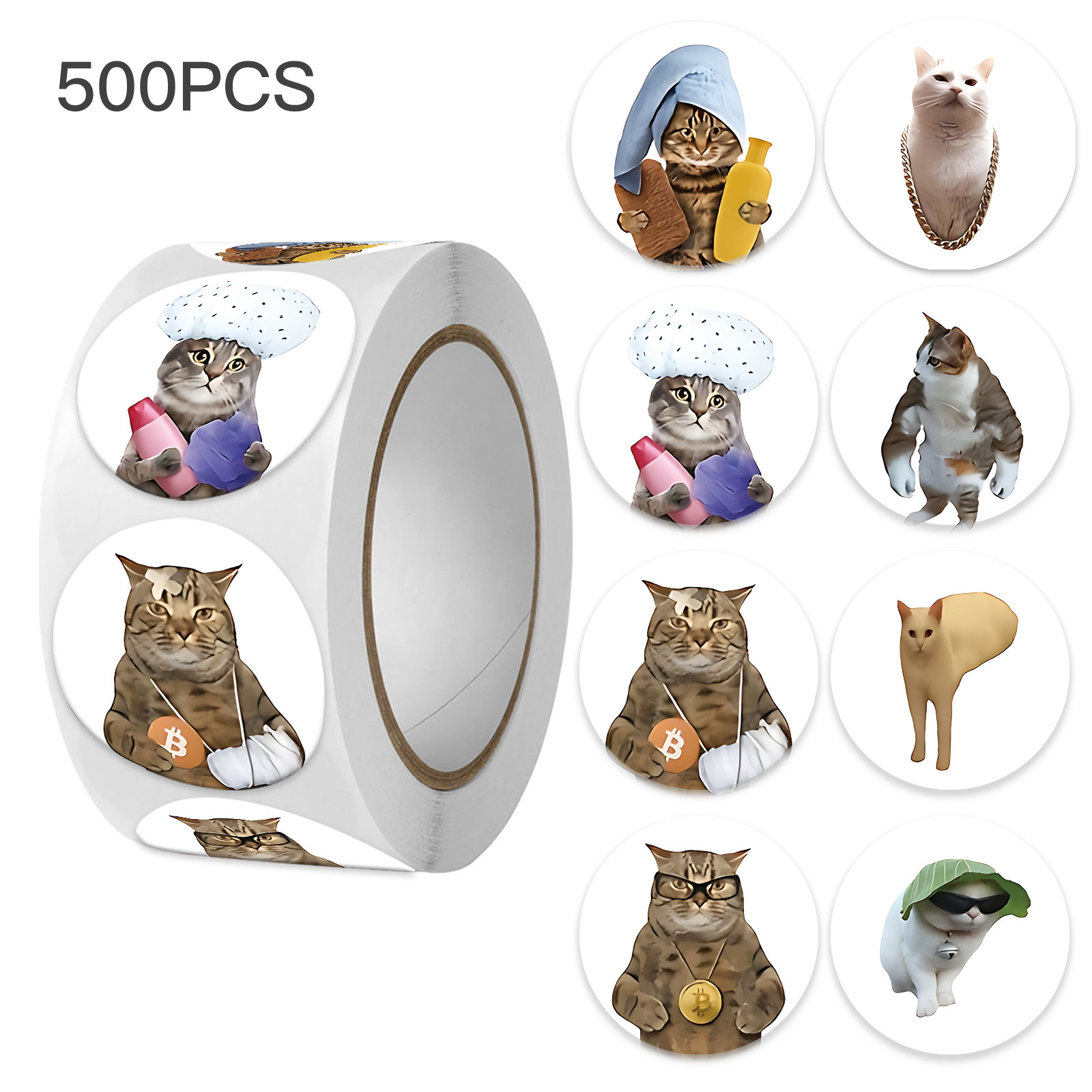 100-500pcs Funny Cat Graffiti  - Kids Toys Laptop บทวิจารณ์และราคา