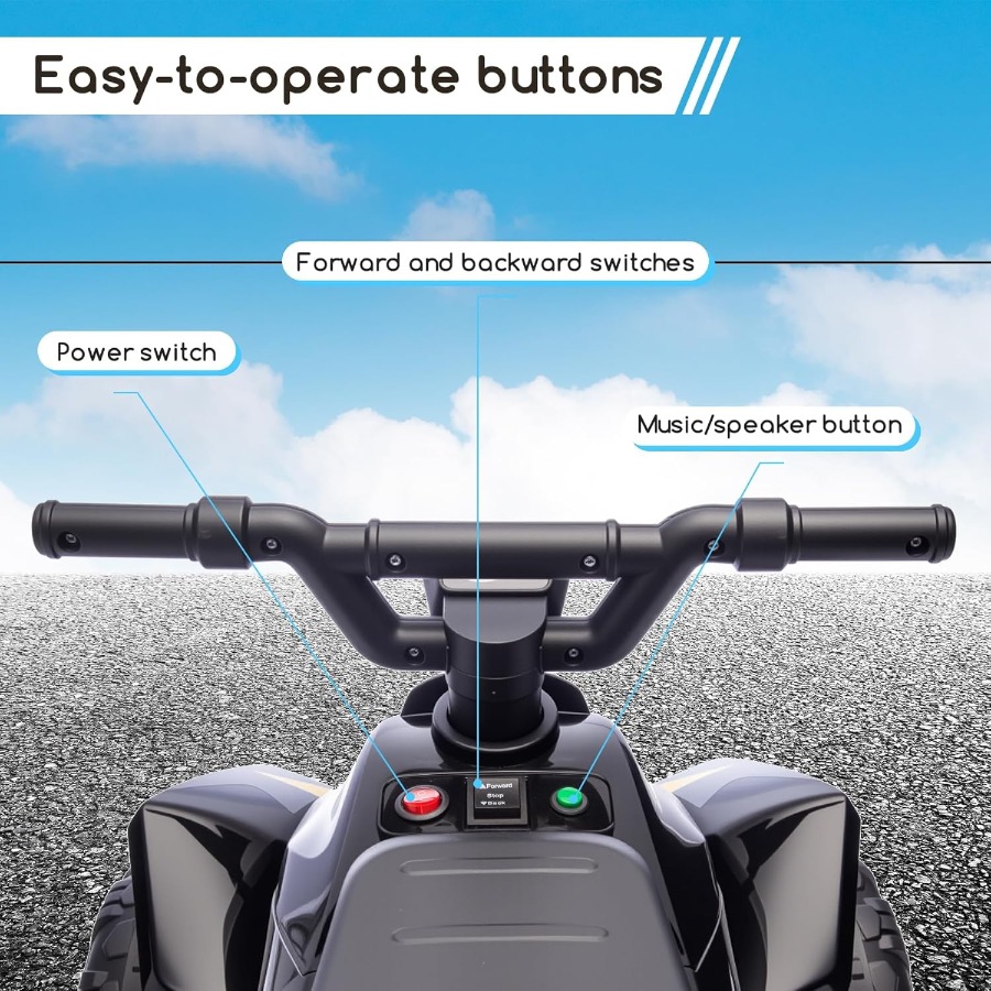 Kids Ride On Toys,6V Kids ATV  - Kids Toys Quad บทวิจารณ์และราคา