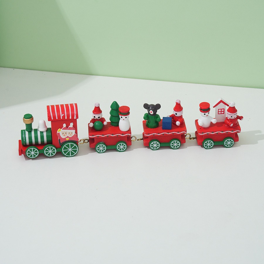 Christmas Train Painted Wooden - Top Kids Xmas Toys บทวิจารณ์และราคา