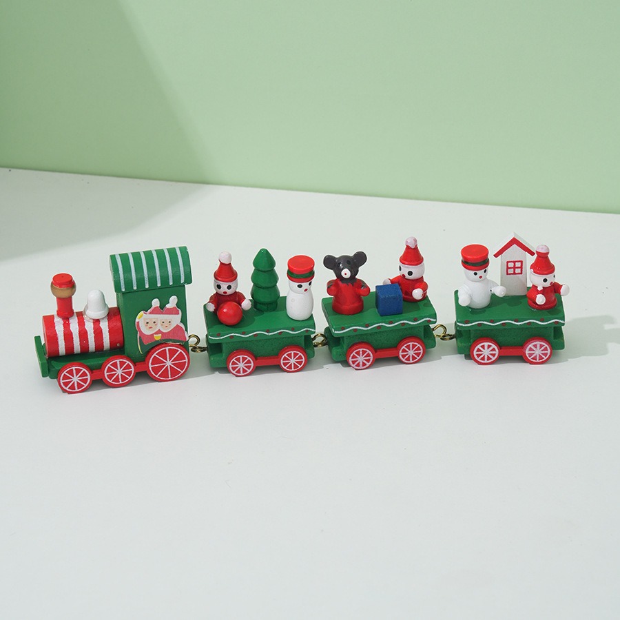 Christmas Train Painted Wooden - Top Kids Xmas Toys บทวิจารณ์และราคา