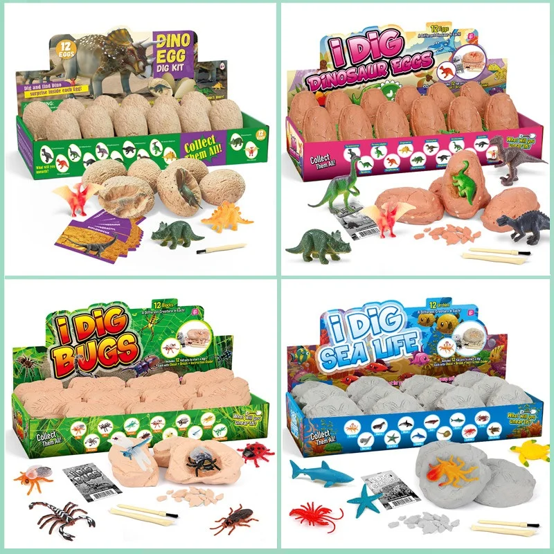 12PCS Archeological Dinosaur E - Kids Toys Videos บทวิจารณ์และราคา