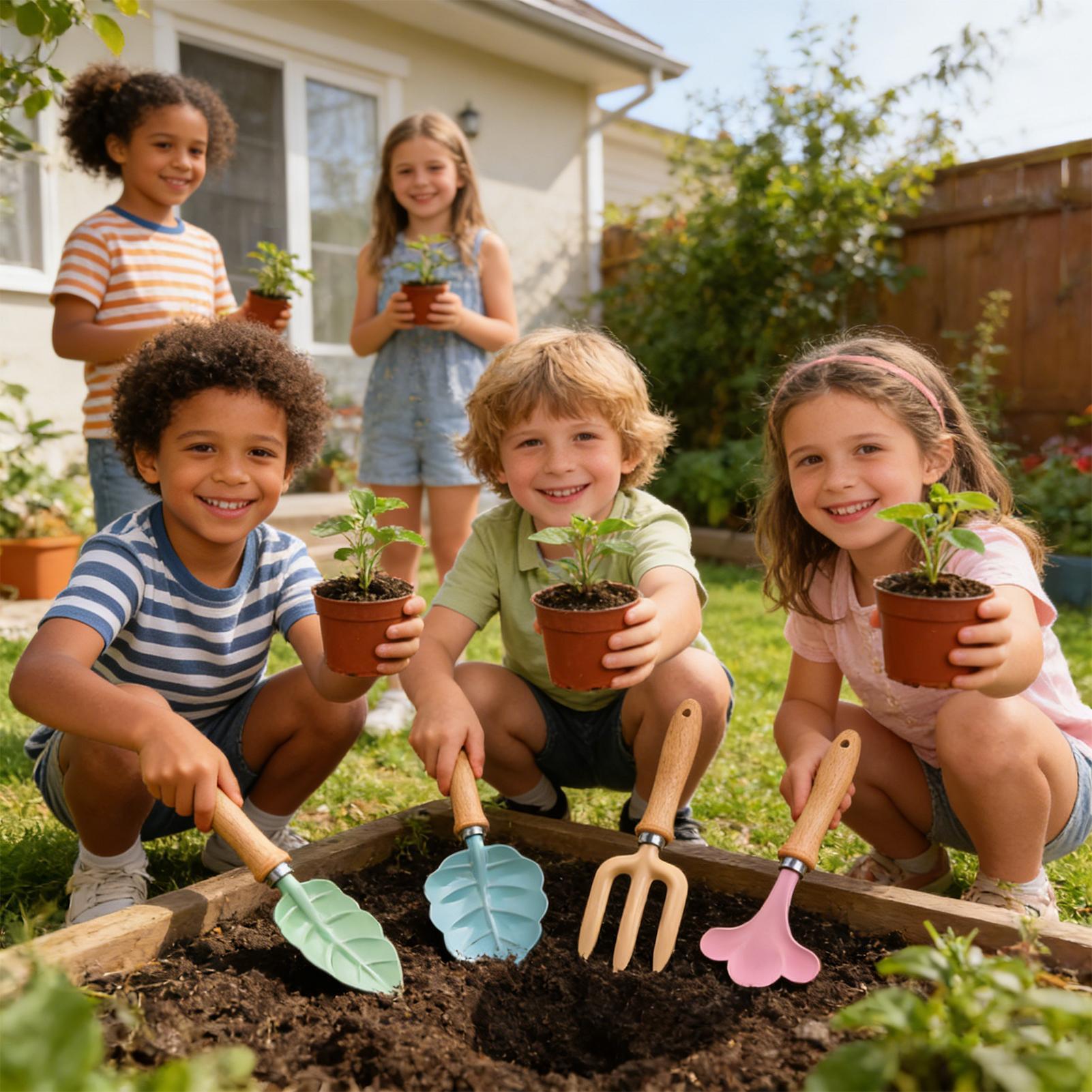 Kids Gardening Set 4 Piece Lea - Kids Yard Toys บทวิจารณ์และราคา