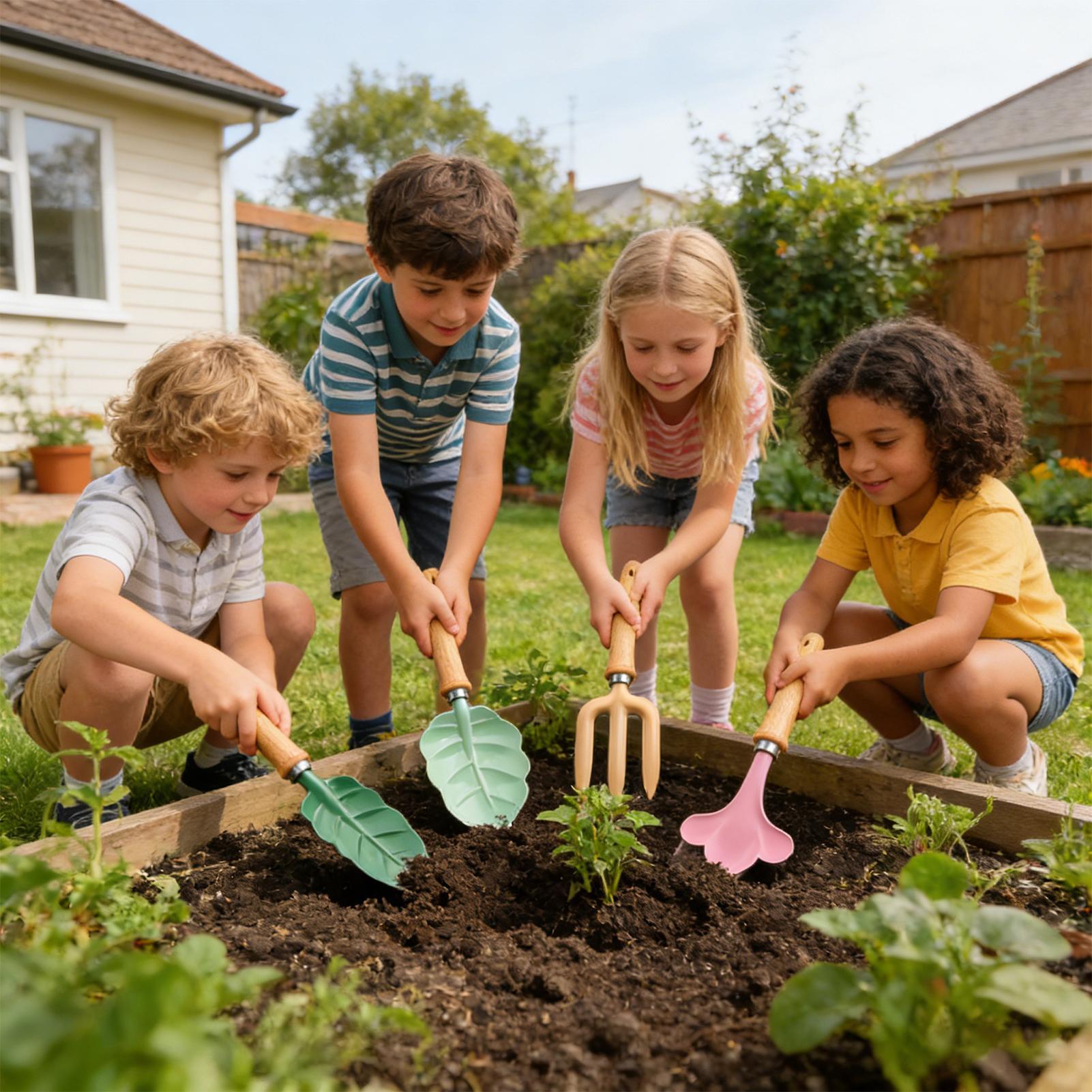 Kids Gardening Set 4 Piece Lea - Kids Yard Toys บทวิจารณ์และราคา