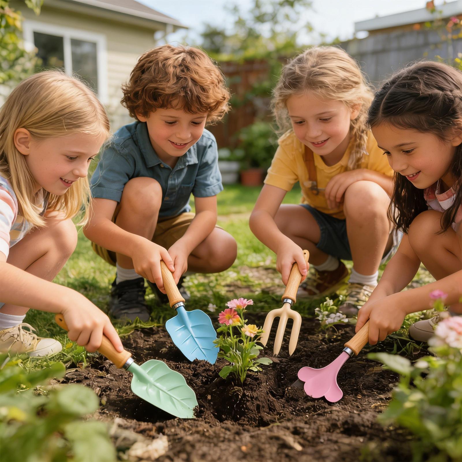 Kids Gardening Set 4 Piece Lea - Kids Yard Toys บทวิจารณ์และราคา