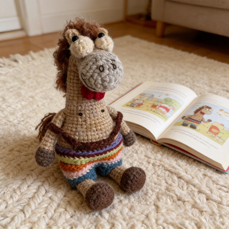 Custom Name Crochet Horse Plus - Kids Toys Horse บทวิจารณ์และราคา