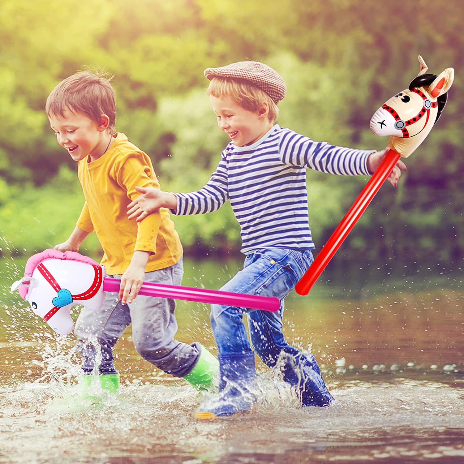 Inflatable Horsehead Stick Uni - Kids Toys Horse บทวิจารณ์และราคา