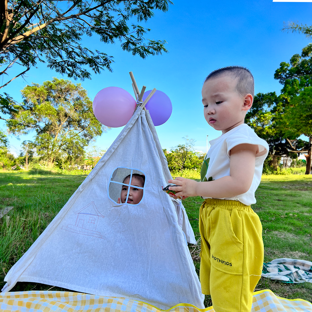 Popular Colorful Panited Tent  - Kids Toys Bd บทวิจารณ์และราคา