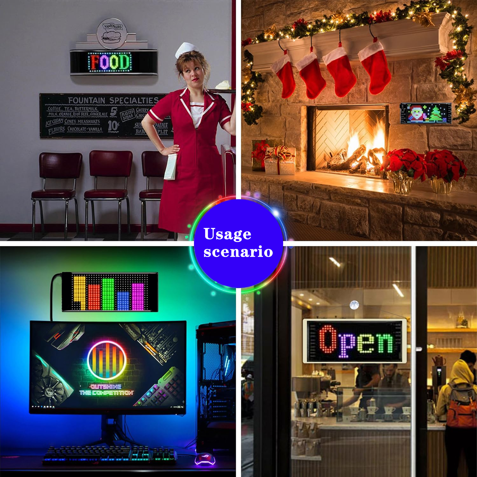 Programmable Flexible LED Sign - Remote Control Car บทวิจารณ์และราคา