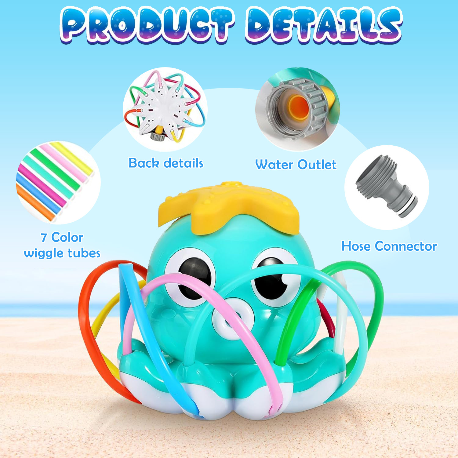 Octopus Sprinkler Water Spray  - Kids Yard Toys บทวิจารณ์และราคา